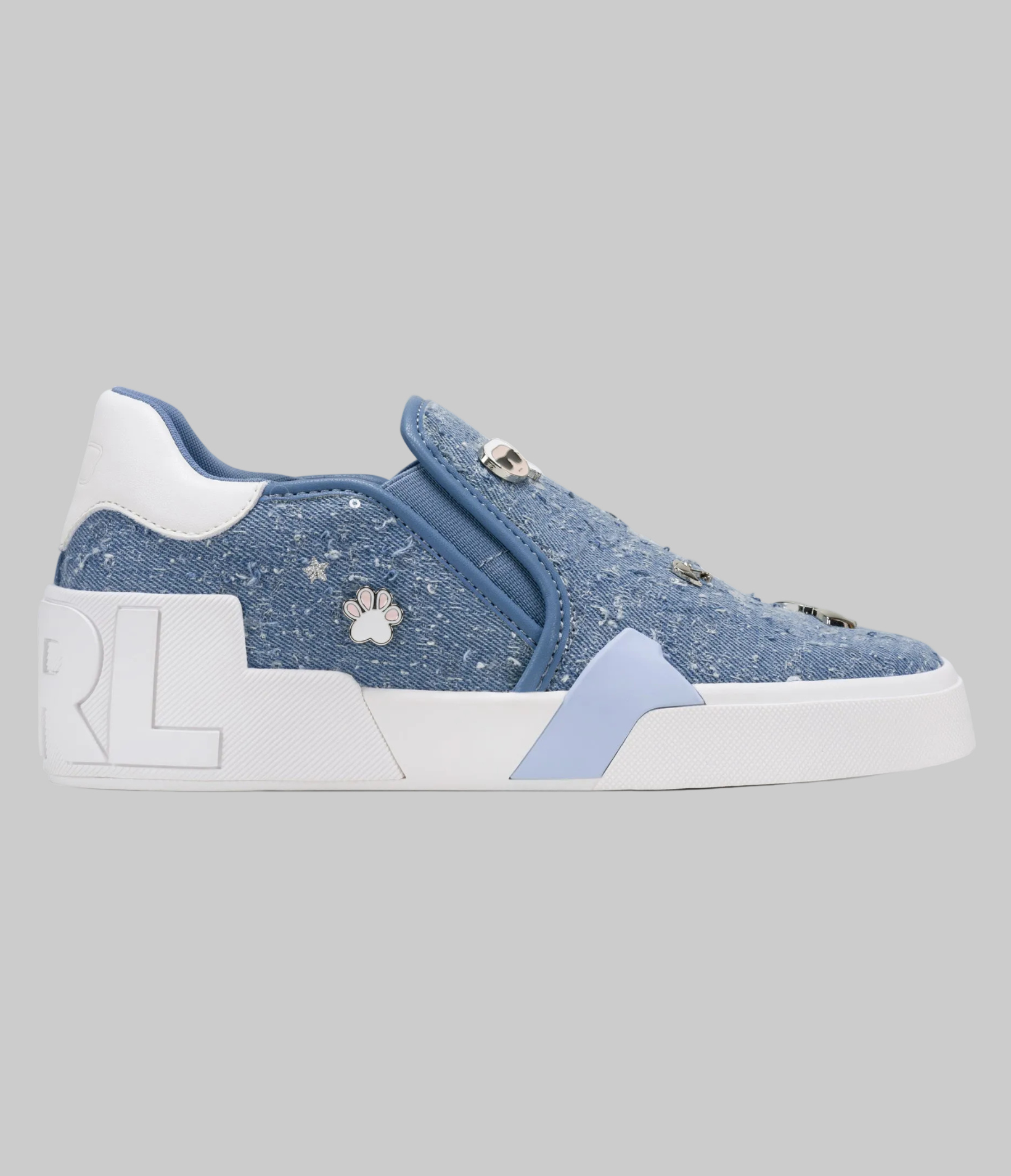 MAUDE DENIM SLIP ON WITH SHIMMER VIEW 1
