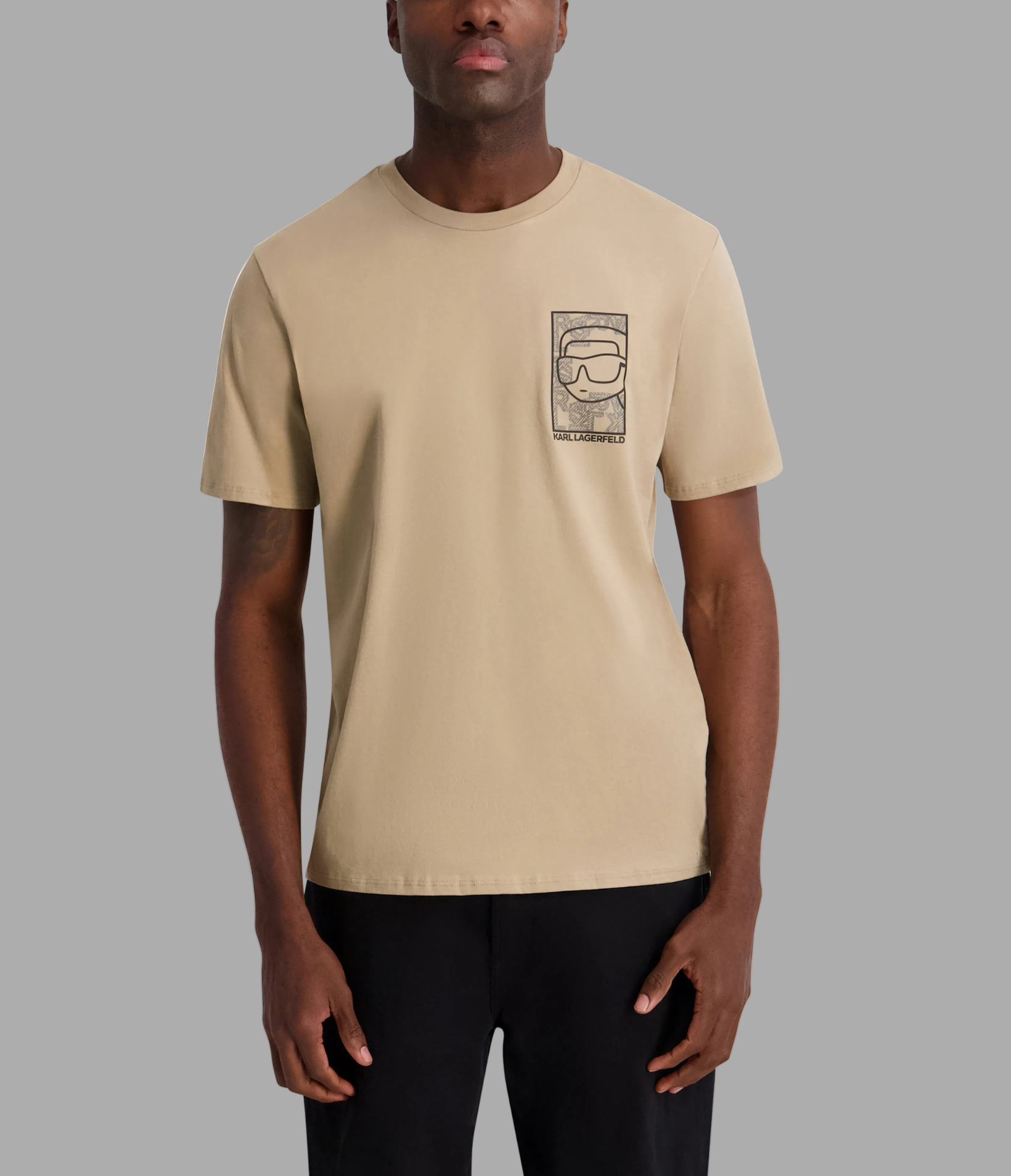 OUTLINED KARL CAMEO TEE View 1 | Men's Clothing