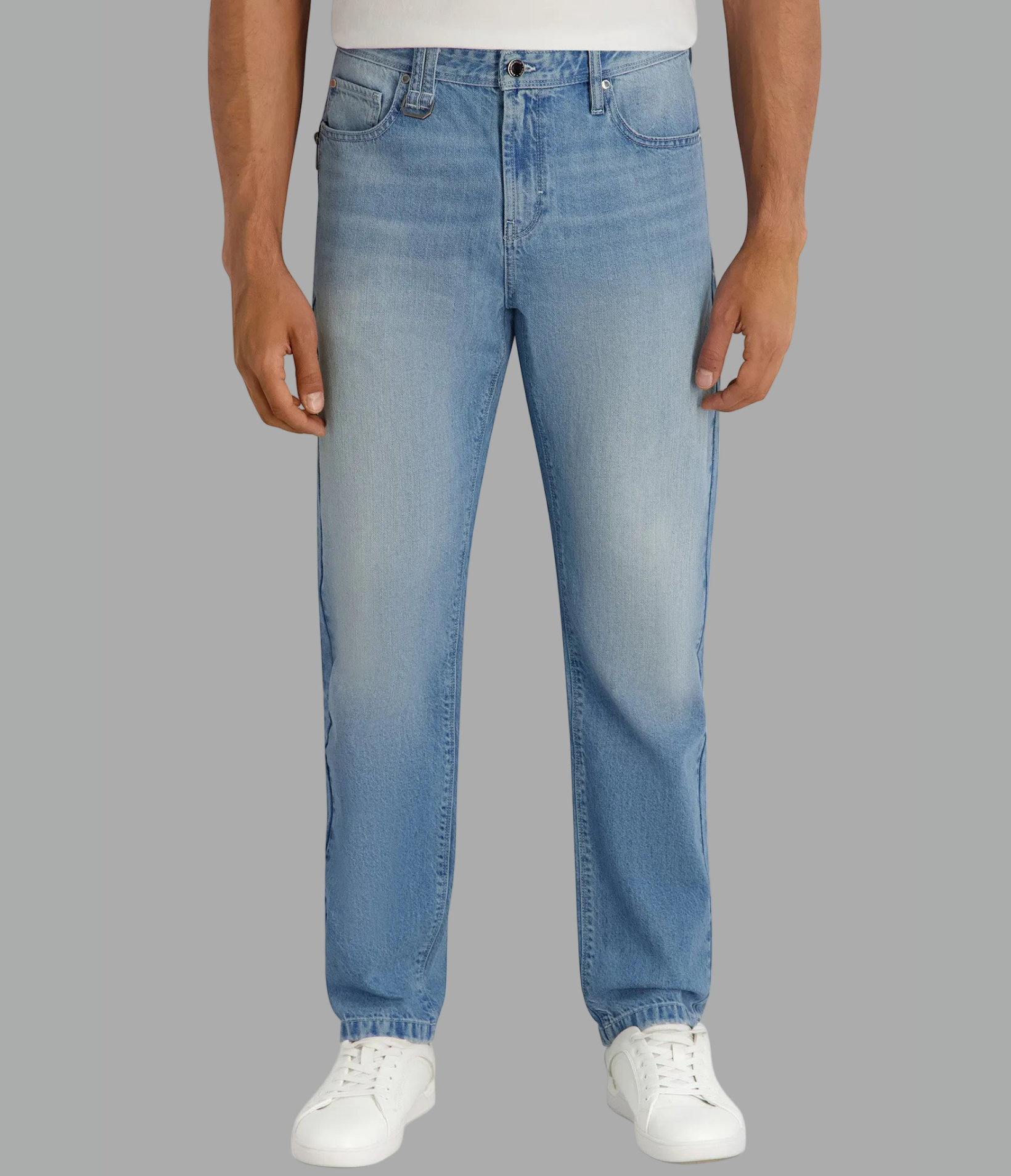 RELAXED STRAIGHT LEG JEAN View 1 | Men's Bottoms