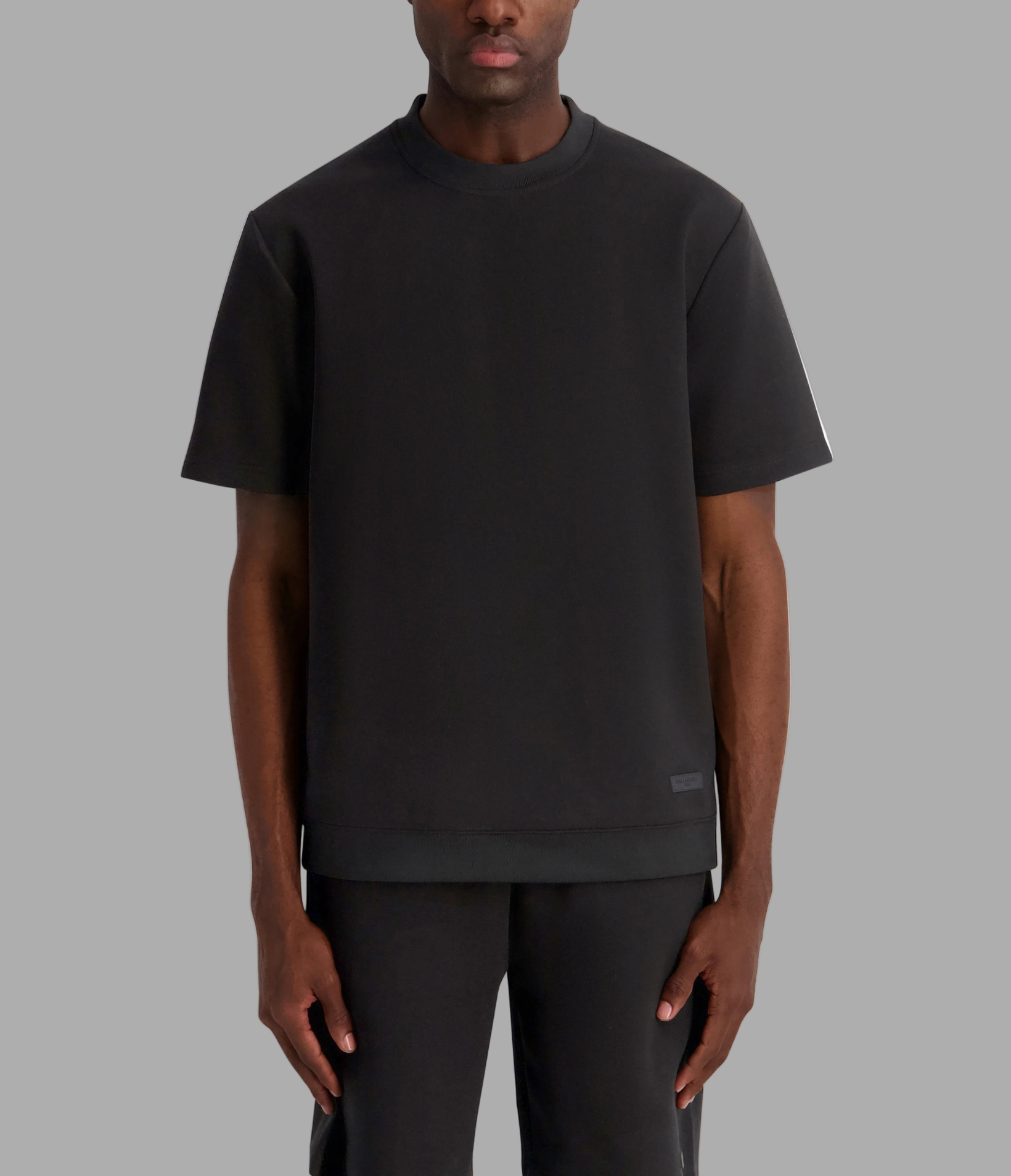 OVERSIZED CREWNECK PONTE TEE View 1 | Men's Tees & Polos