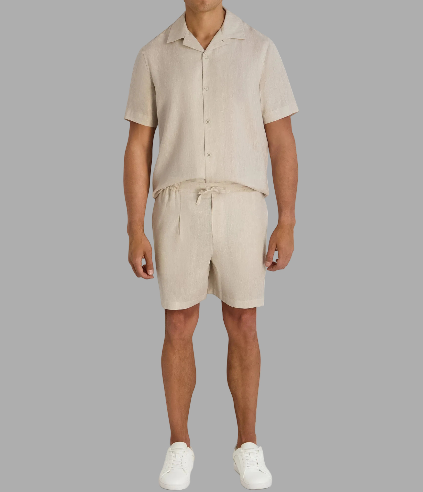 LINEN DRAWSTRING SHORT View 1 | Men's Clothing