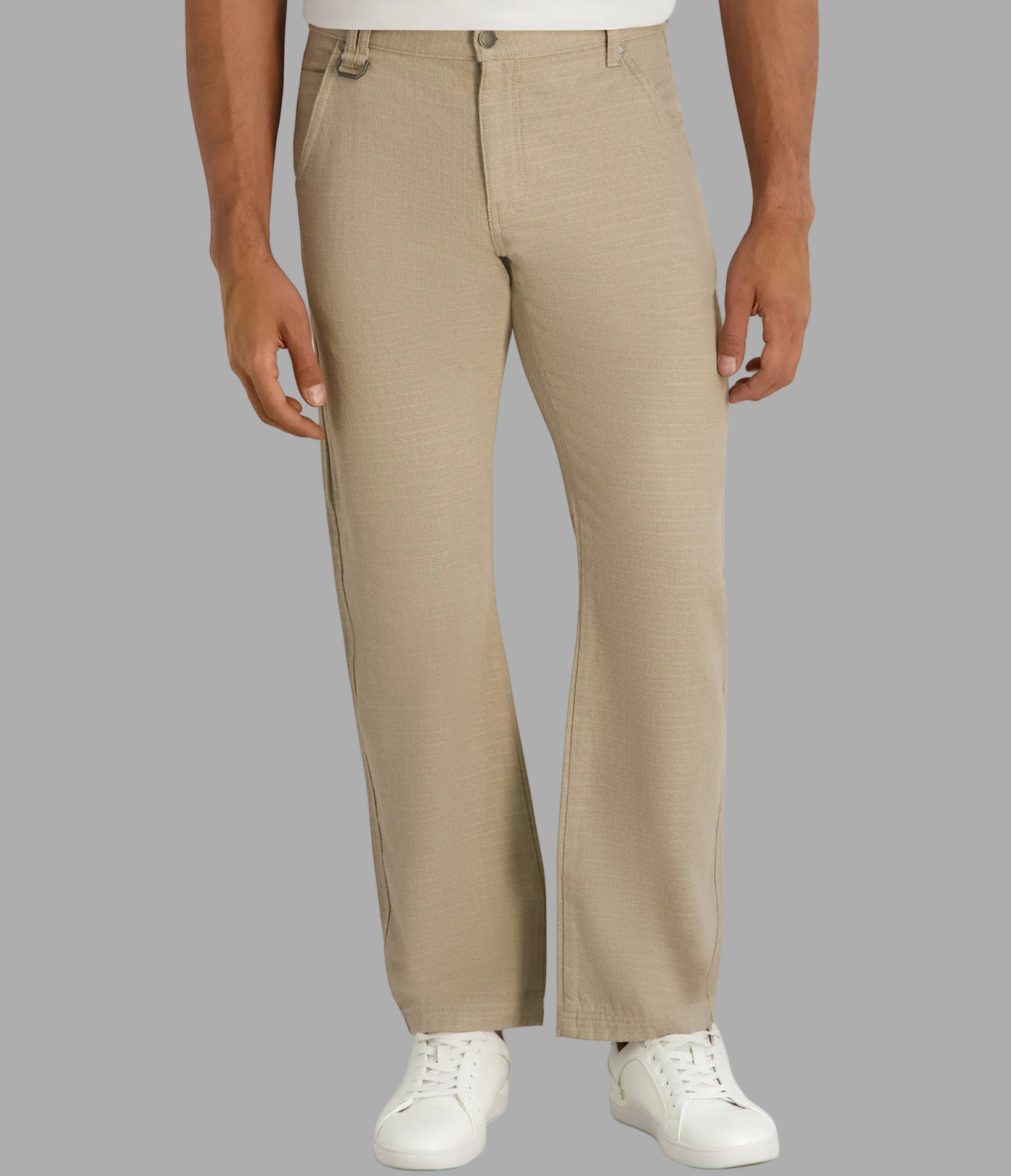 CARPENTER COTTON LINEN PANT VIEW 1