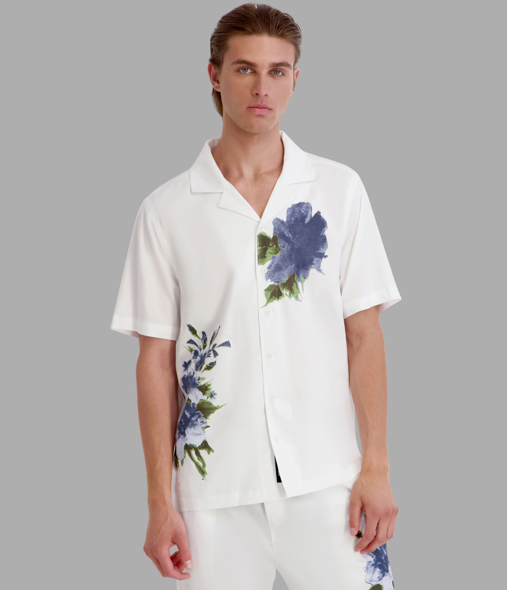 OVERSIZED FLORAL CAMP SHIRT View 1 | Men's Clothing