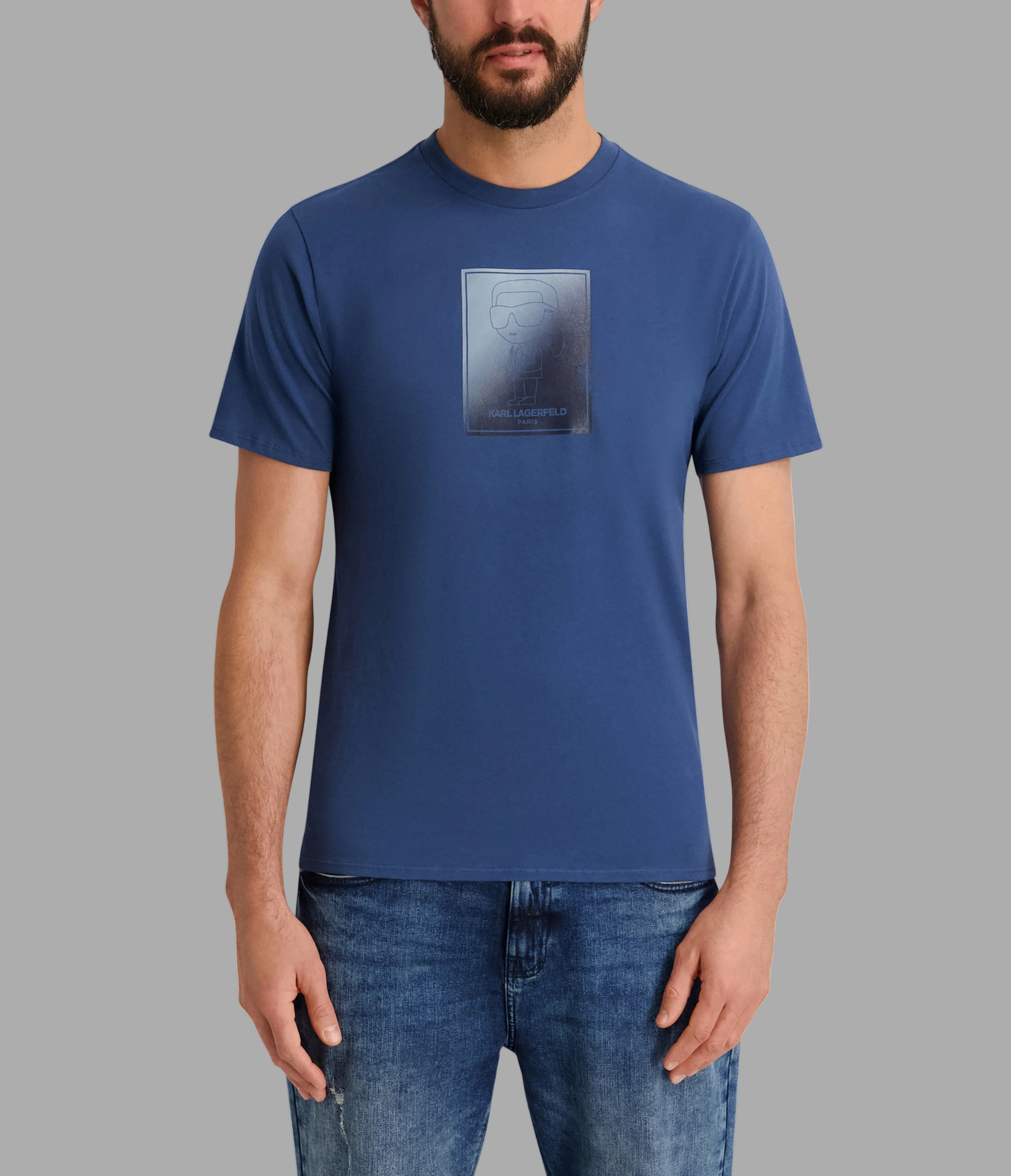 OMBRE SQUARE KARL TEE View 1 | Men's Clothing