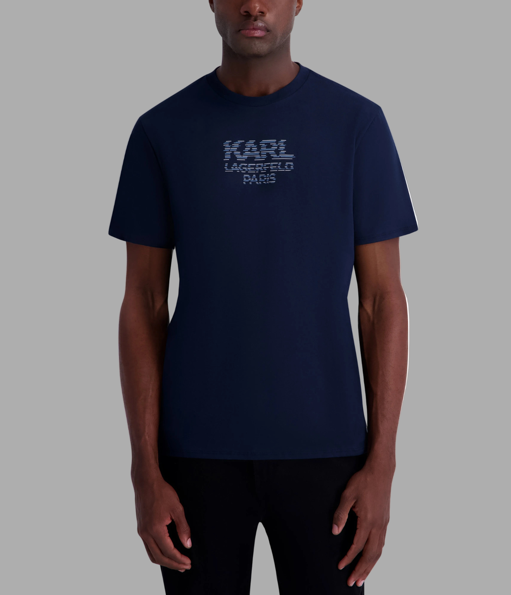 BLURRED KARL LOGO TEE View 1 | Men's Tees & Polos