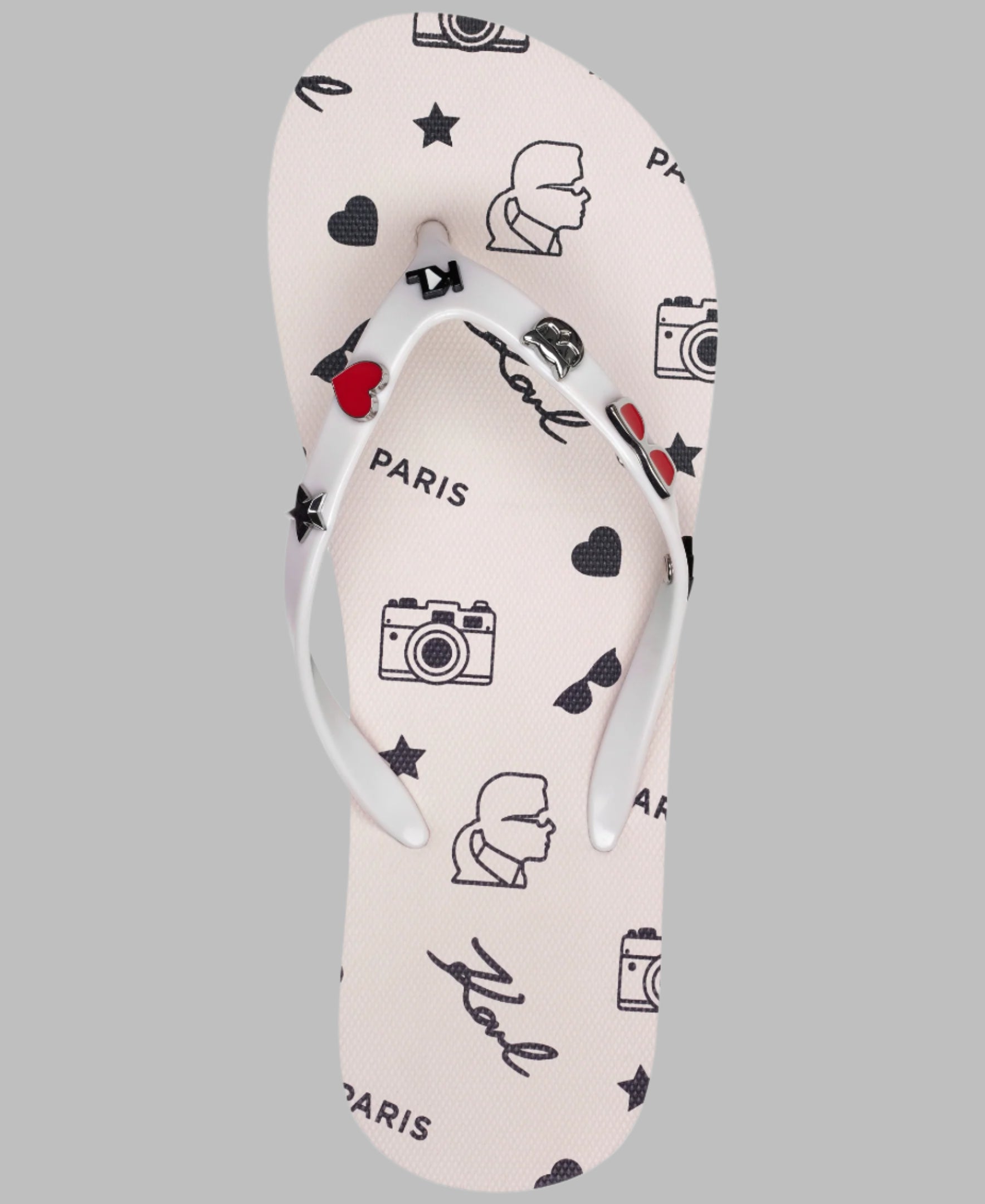 セルディア　カリー Zorica Patent Pin Flip Flop Sandal | Sandals | Karl Lagerfeld Paris